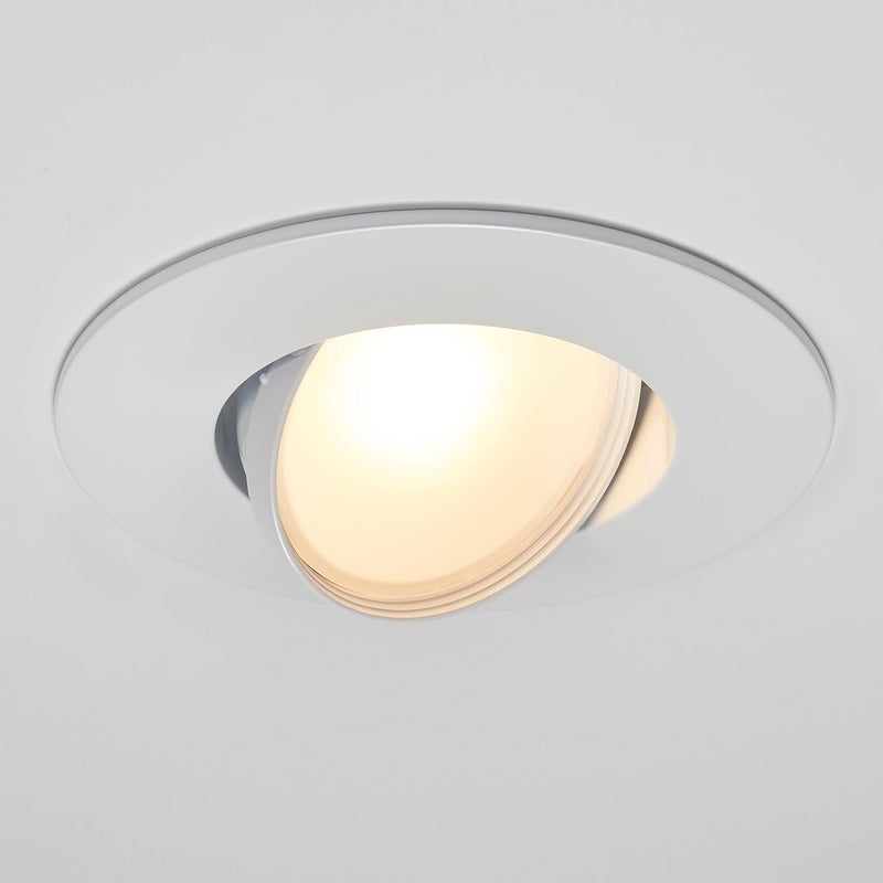 Maxxima 5" and 6" Rotatable LED Retrofit Downlight Gimbal - 1200 Lumens, 11 Watts, Dimmable, 5 CCT 2700K/3000K/3500K/4000K/5000K, Recessed Ceiling Light Fixture, Ideal for Kitchens and Dining Rooms - Image 2